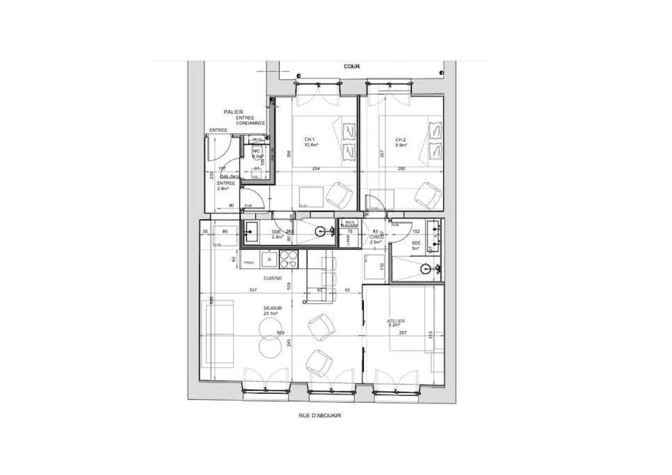 Magnifique Appartement Central 3 Chambres / 3 Bdr Paris Exterior foto